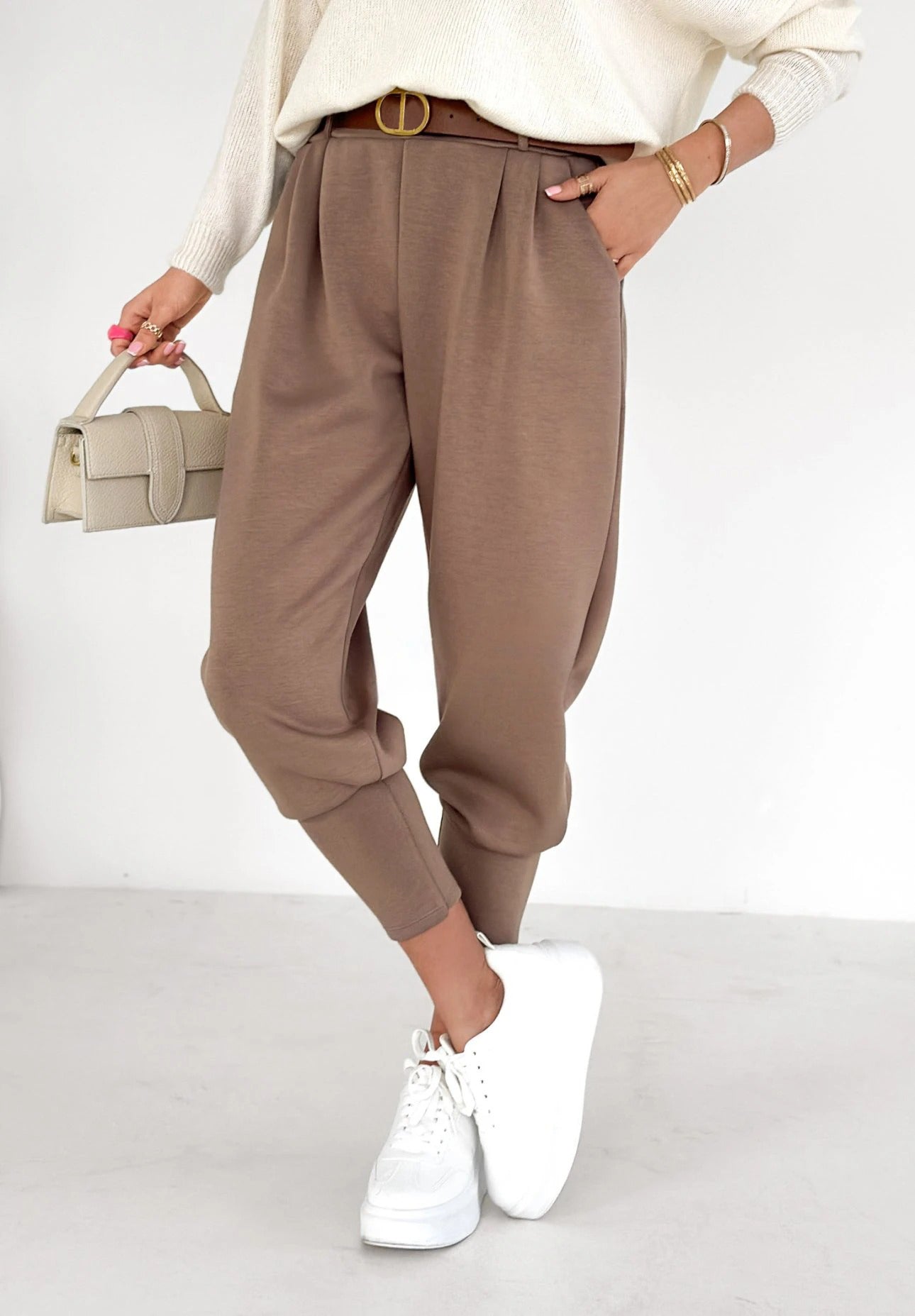 Women's Solid Color Casual Harem Pants