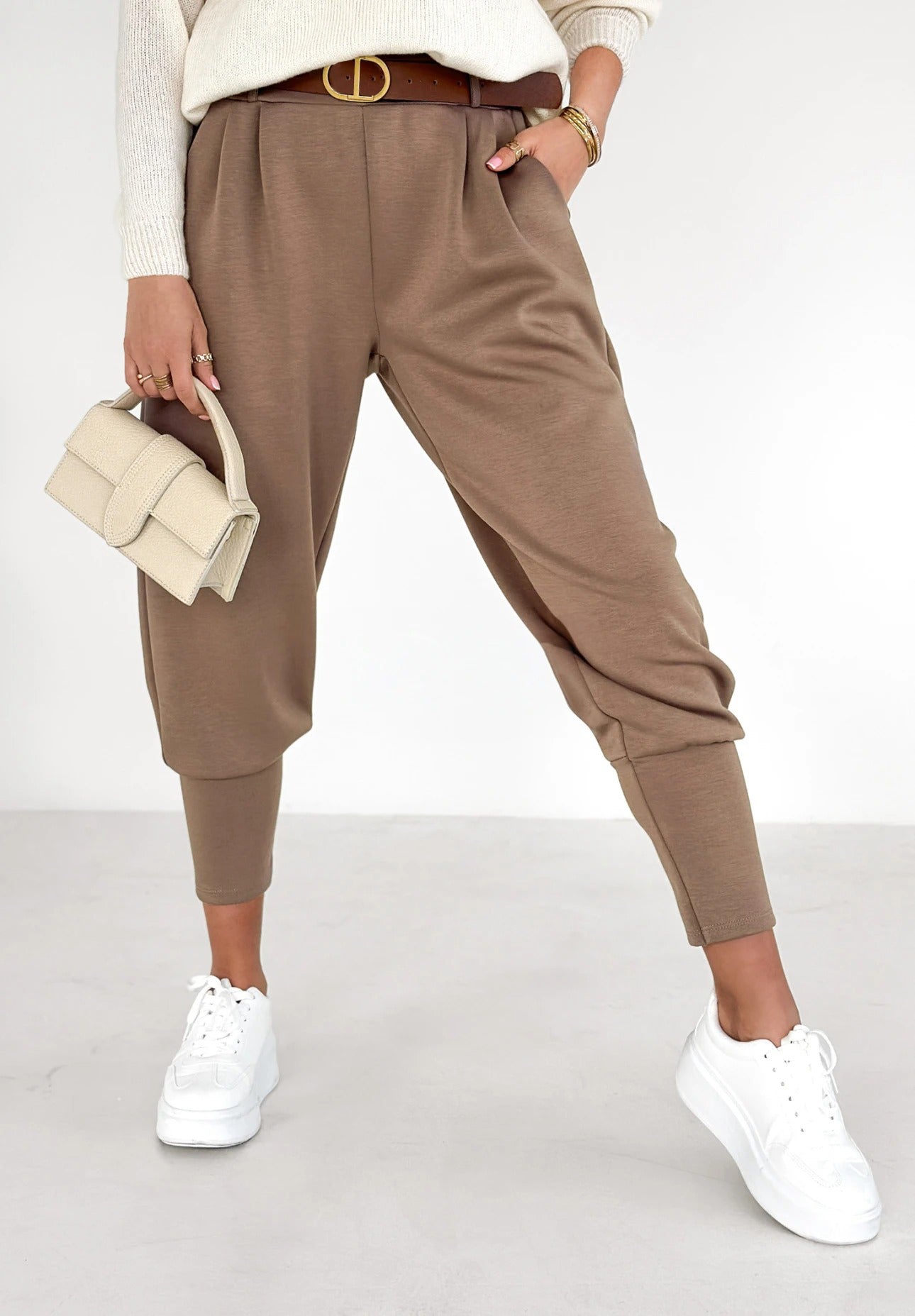 Women's Solid Color Casual Harem Pants