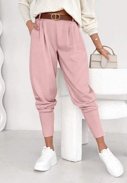 Women's Solid Color Casual Harem Pants