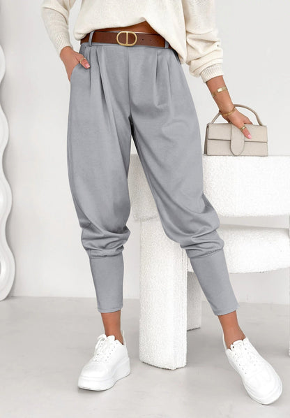 Women's Solid Color Casual Harem Pants