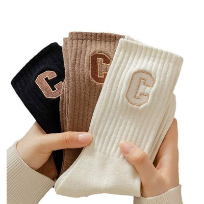 Socks women's socks autumn and winter cotton deodorant sports women's stockings