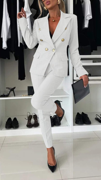 Women's Lapel Long Sleeve Elegant Suit