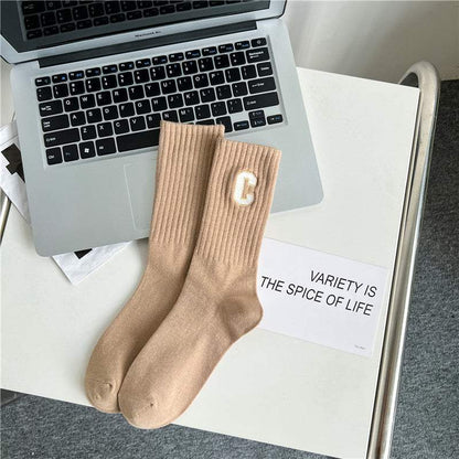 Socks women's socks autumn and winter cotton deodorant sports women's stockings