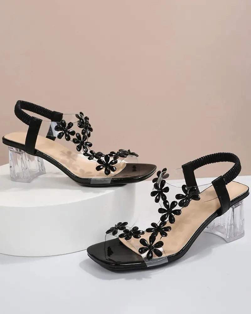 women's summer strappy sandals rhinestone high heels