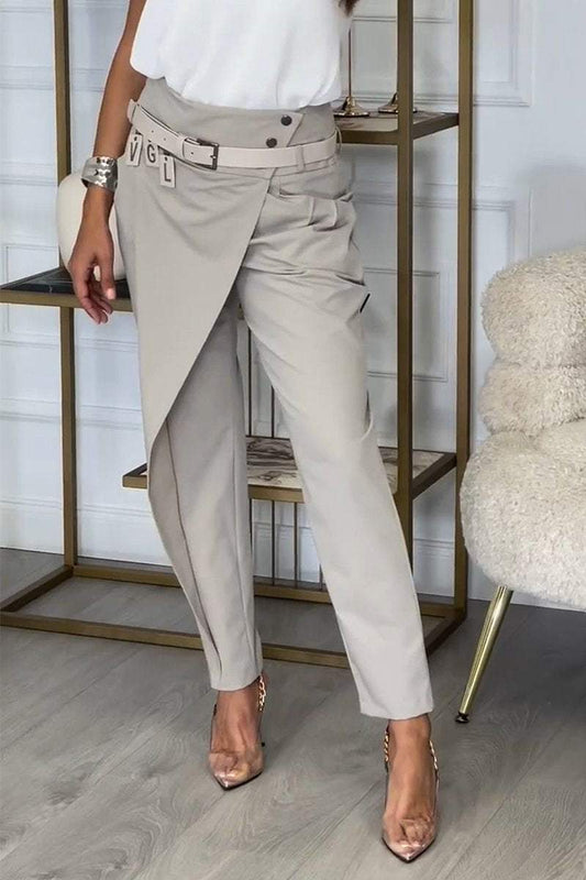 Women's Irregular Design Casual Trousers