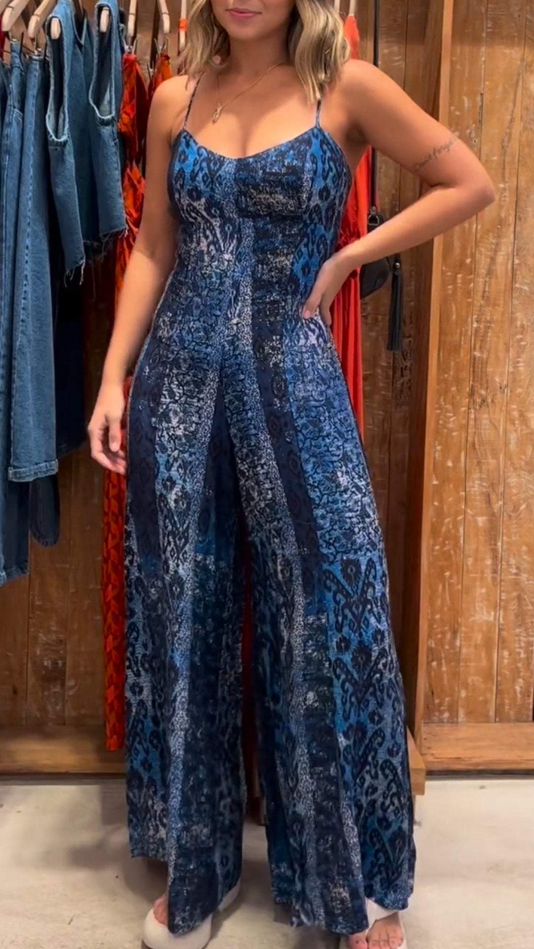 Women's Printed Camisole Jumpsuit