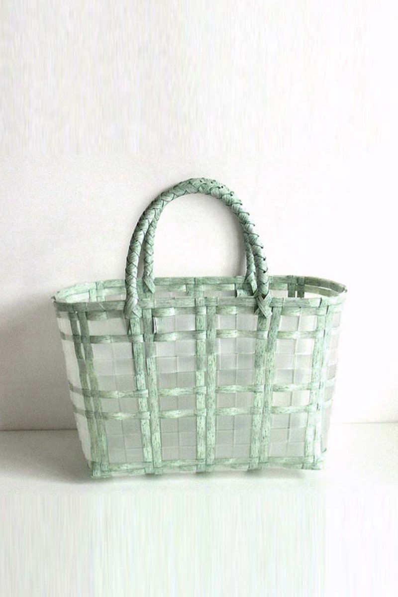 Transparent jelly bag beach bag plastic woven casual bag