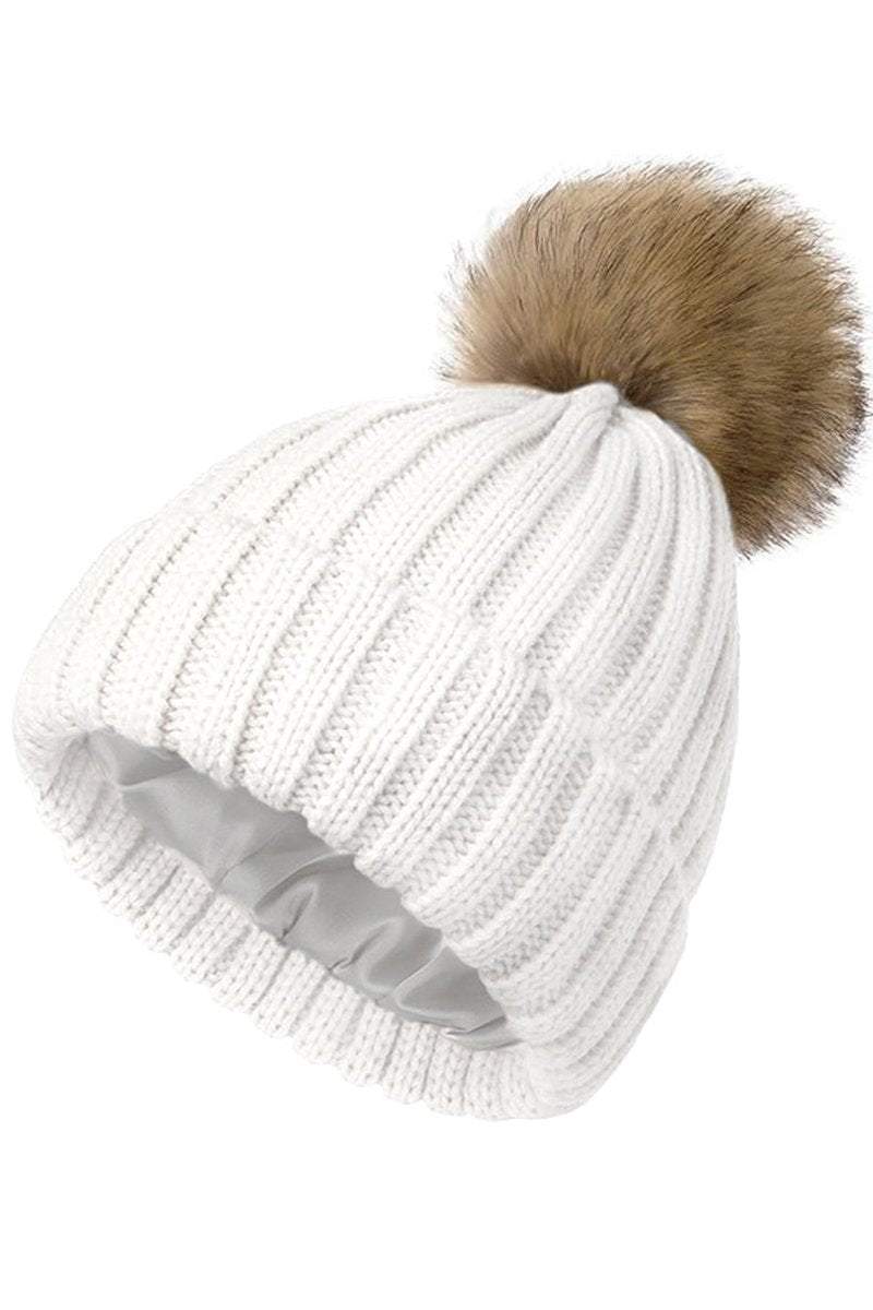 Women's Autumn and Winter Reverse Brimless Knitted Hat