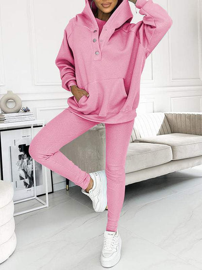 Women Plus Size Casual and Comfortable Sweatshirt Two-piece Suit