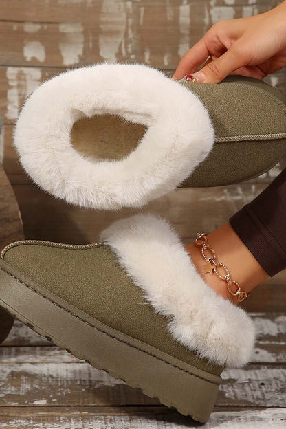 Women's thickened, warm and comfortable outer wear plush snow boots