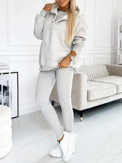 Women Plus Size Casual and Comfortable Sweatshirt Two-piece Suit