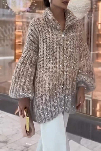 Women's Sparkling Sweater Cardigan