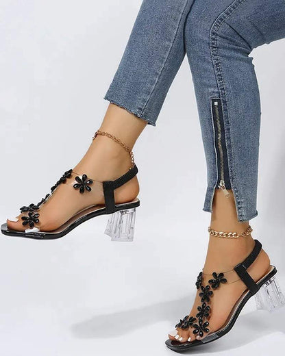 women's summer strappy sandals rhinestone high heels