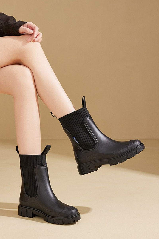 Women's Wear-resistant, Waterproof and Non-slip Mid-tube Rain Boots