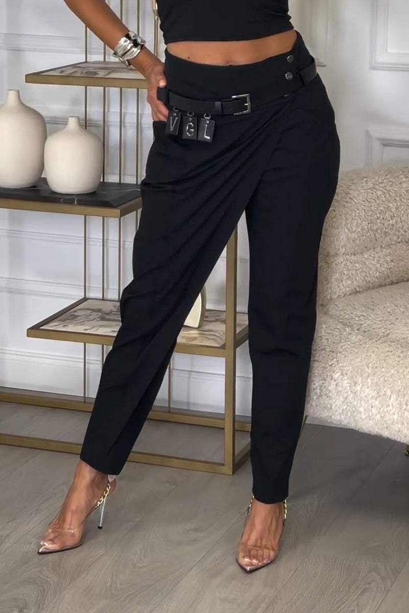 Women's Irregular Design Casual Trousers