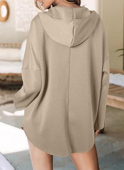 Women's Hooded Half-face Long-sleeved Casual Sweatshirt